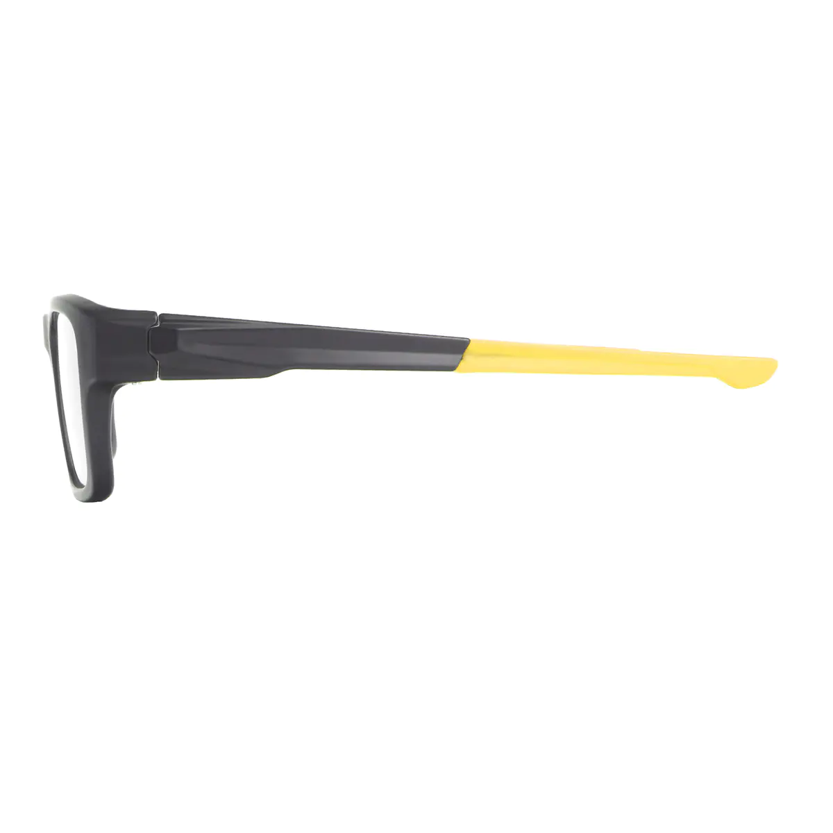Rectangle Black Gold Eyeglasses