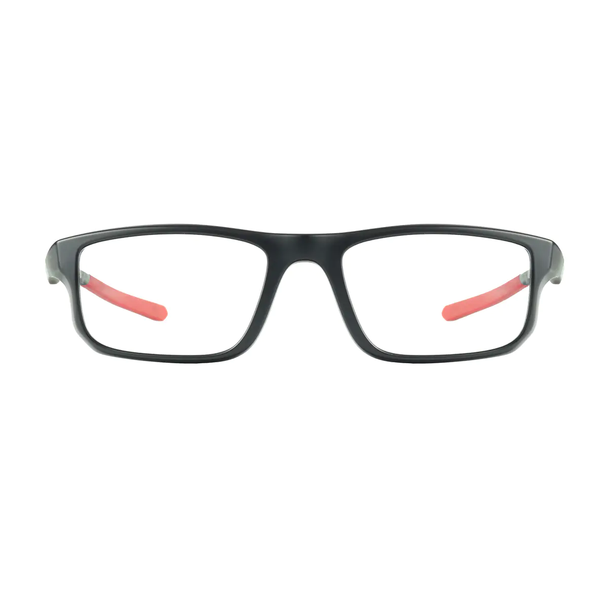 Rectangle Black/Red Eyeglasses
