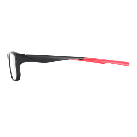 Rectangle Black/Red Eyeglasses