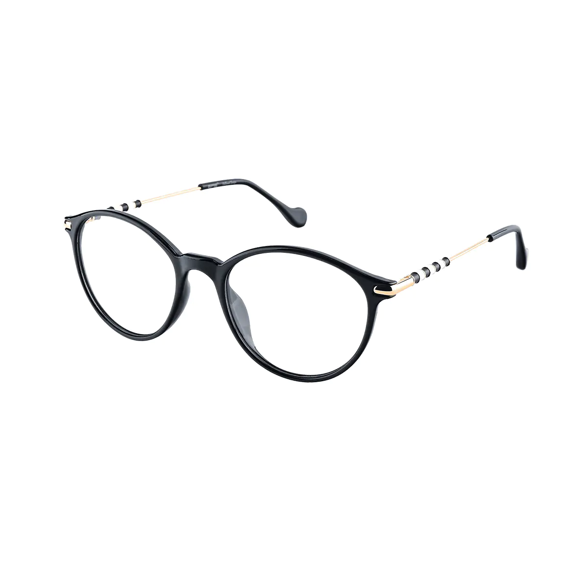 Round Black Eyeglasses