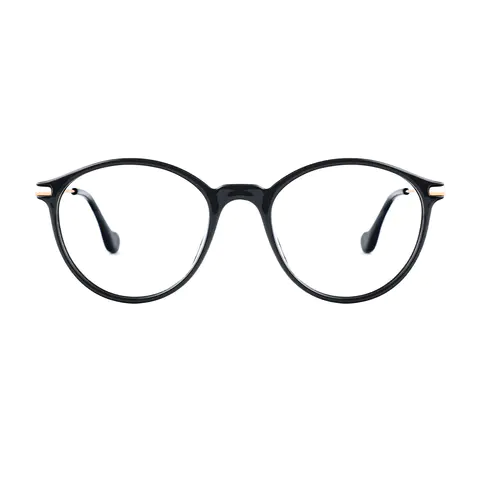 Round Black Eyeglasses
