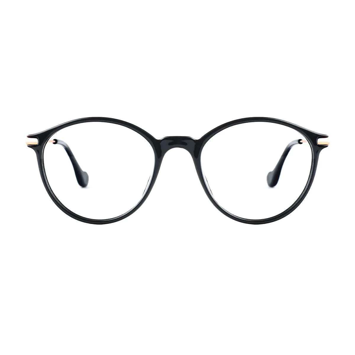 Round Black Eyeglasses