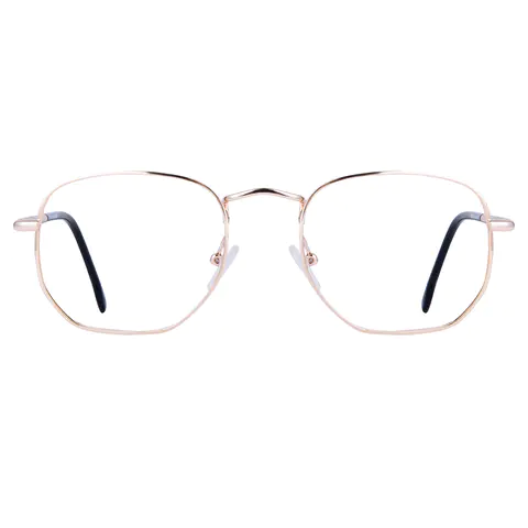 Square Gold Eyeglasses
