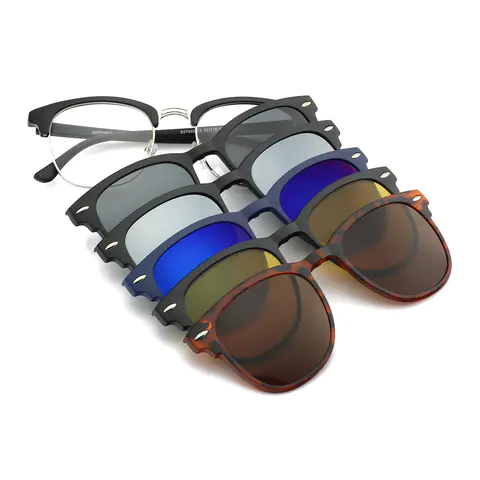 Browline Black Silver Eyeglasses