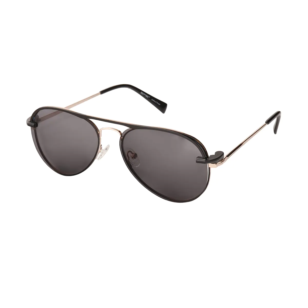 Aviator Black Gold Eyeglasses