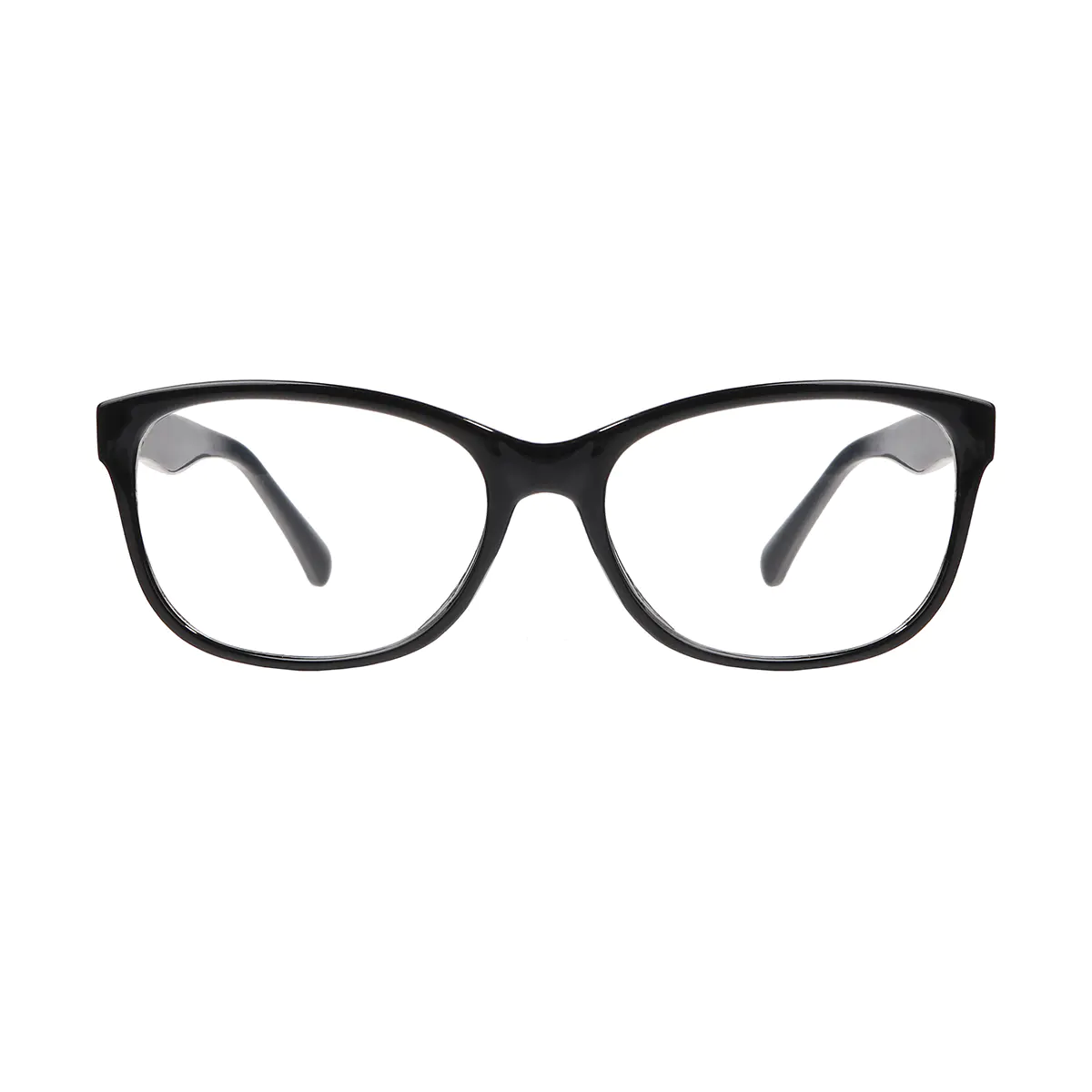 Oval Black Eyeglasses