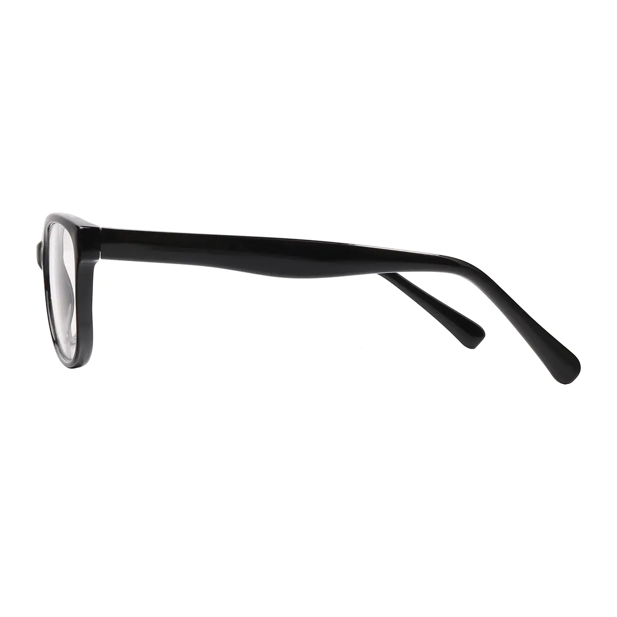 Oval Black Eyeglasses