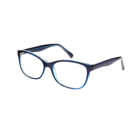 Oval Blue Eyeglasses