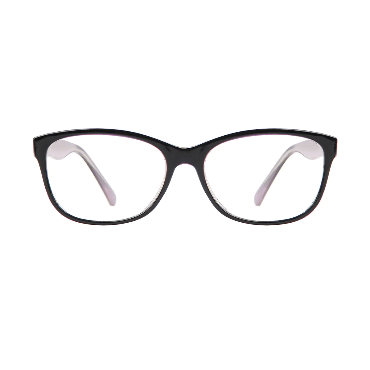 Oval Purple Eyeglasses