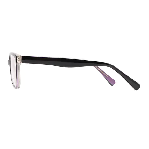 Oval Purple Eyeglasses