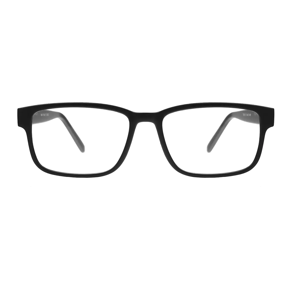 Rectangle Matte Black Eyeglasses