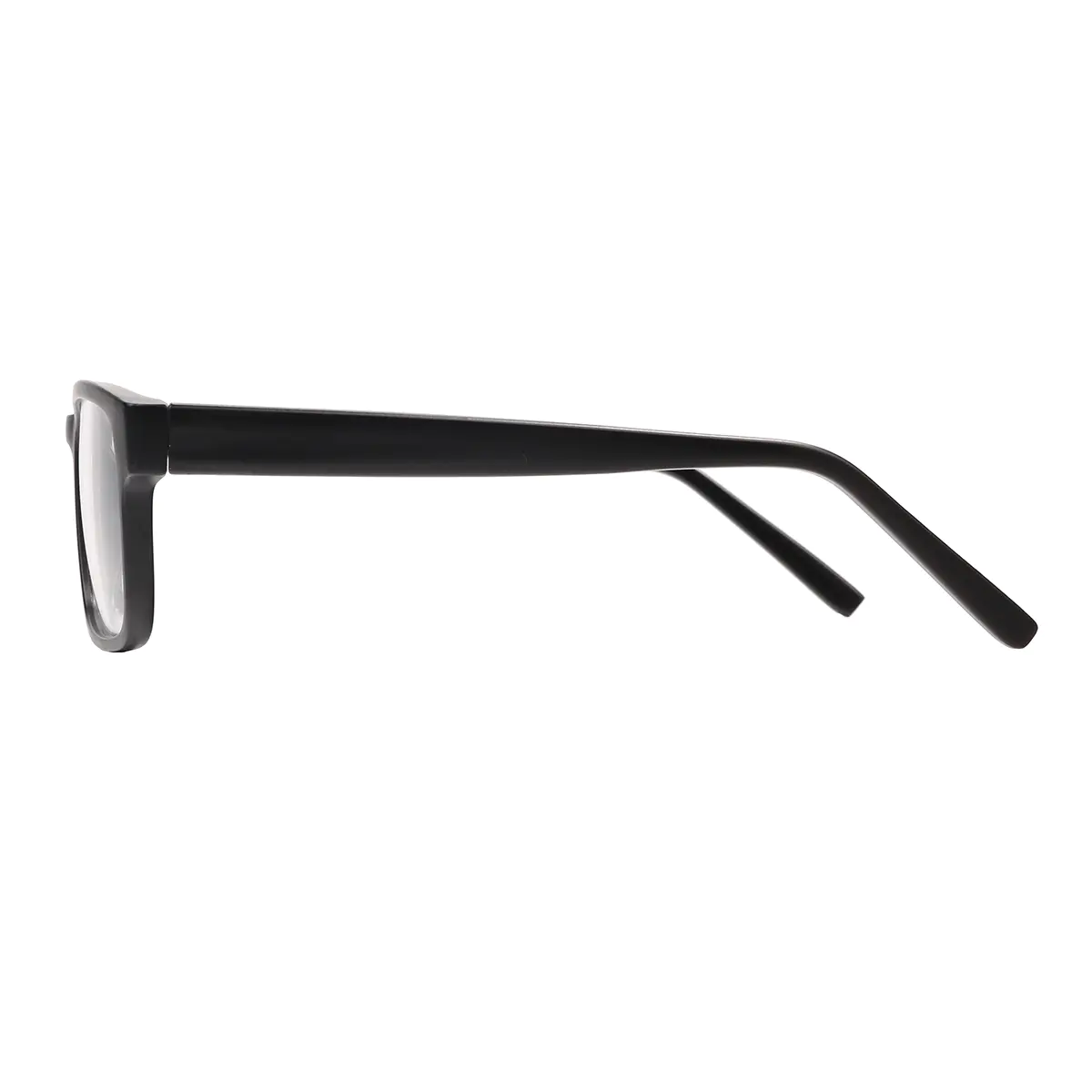 Rectangle Matte Black Eyeglasses