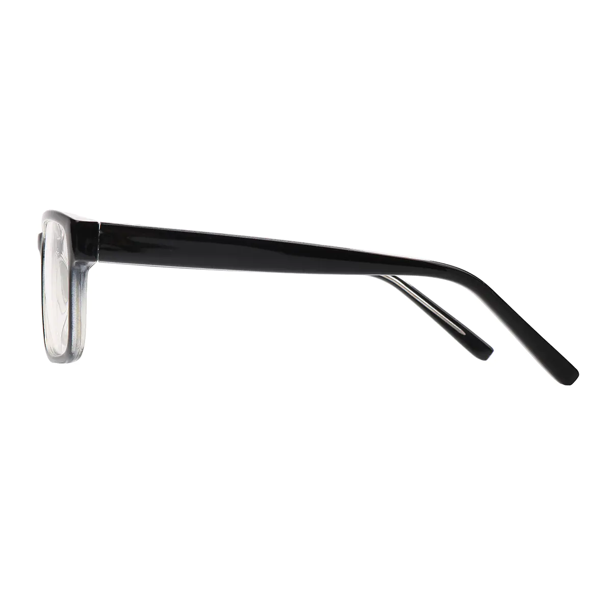 Rectangle Black/Clear Eyeglasses