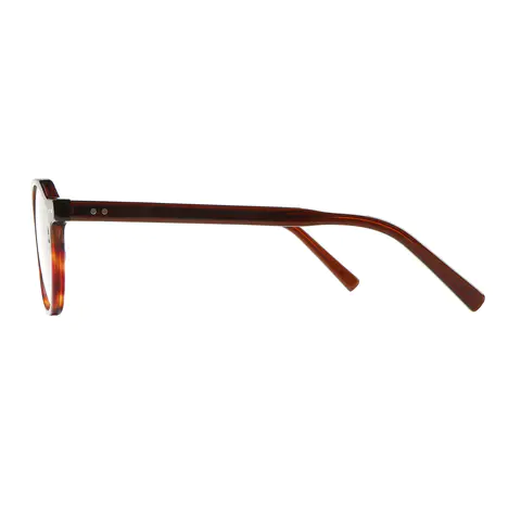 Round Brown/Tortoiseshell Eyeglasses