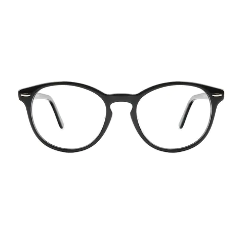 Oval Black Eyeglasses