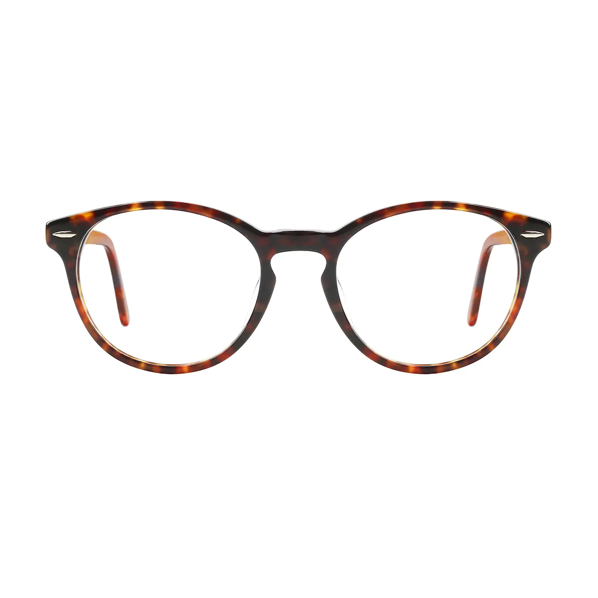 Oval Dark Tortoiseshell Eyeglasses