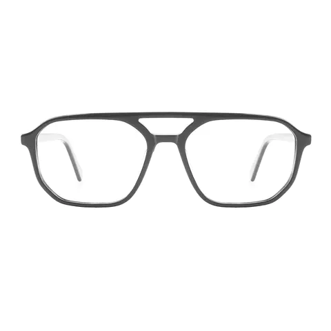 Aviator Dark Gray Eyeglasses