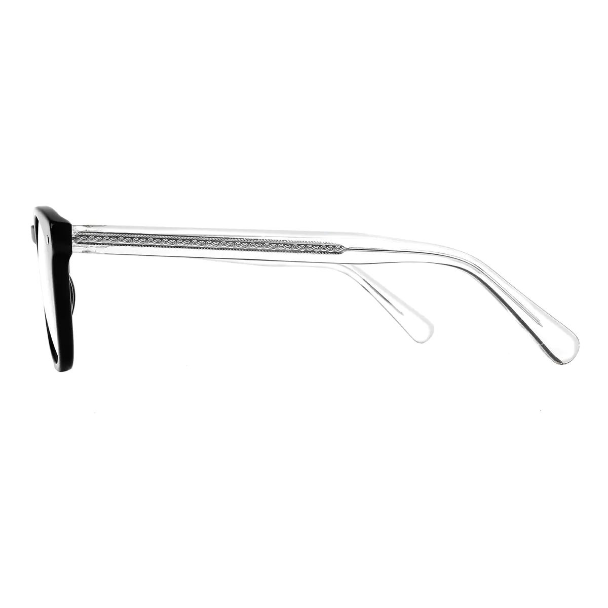 Oval Black Eyeglasses
