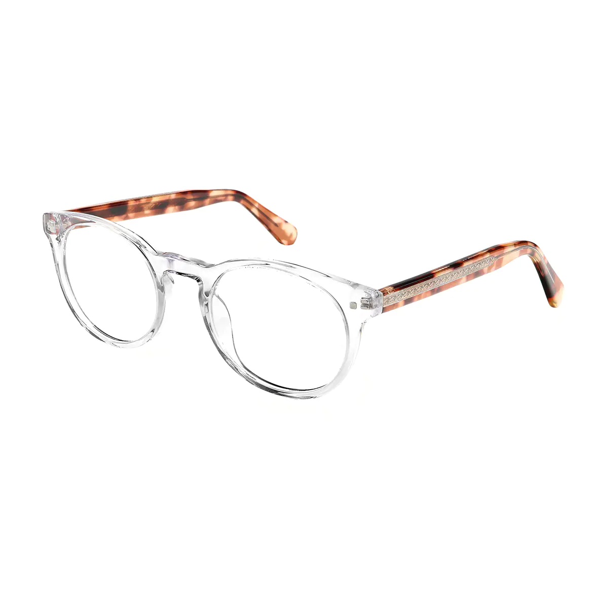 Oval Clear Eyeglasses