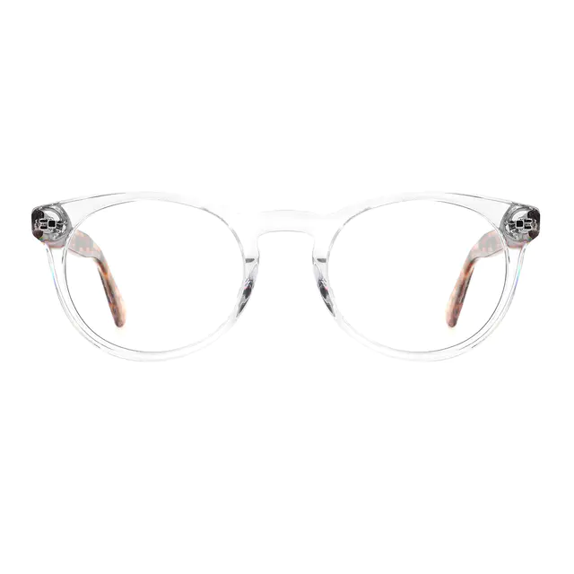 Oval Clear Eyeglasses
