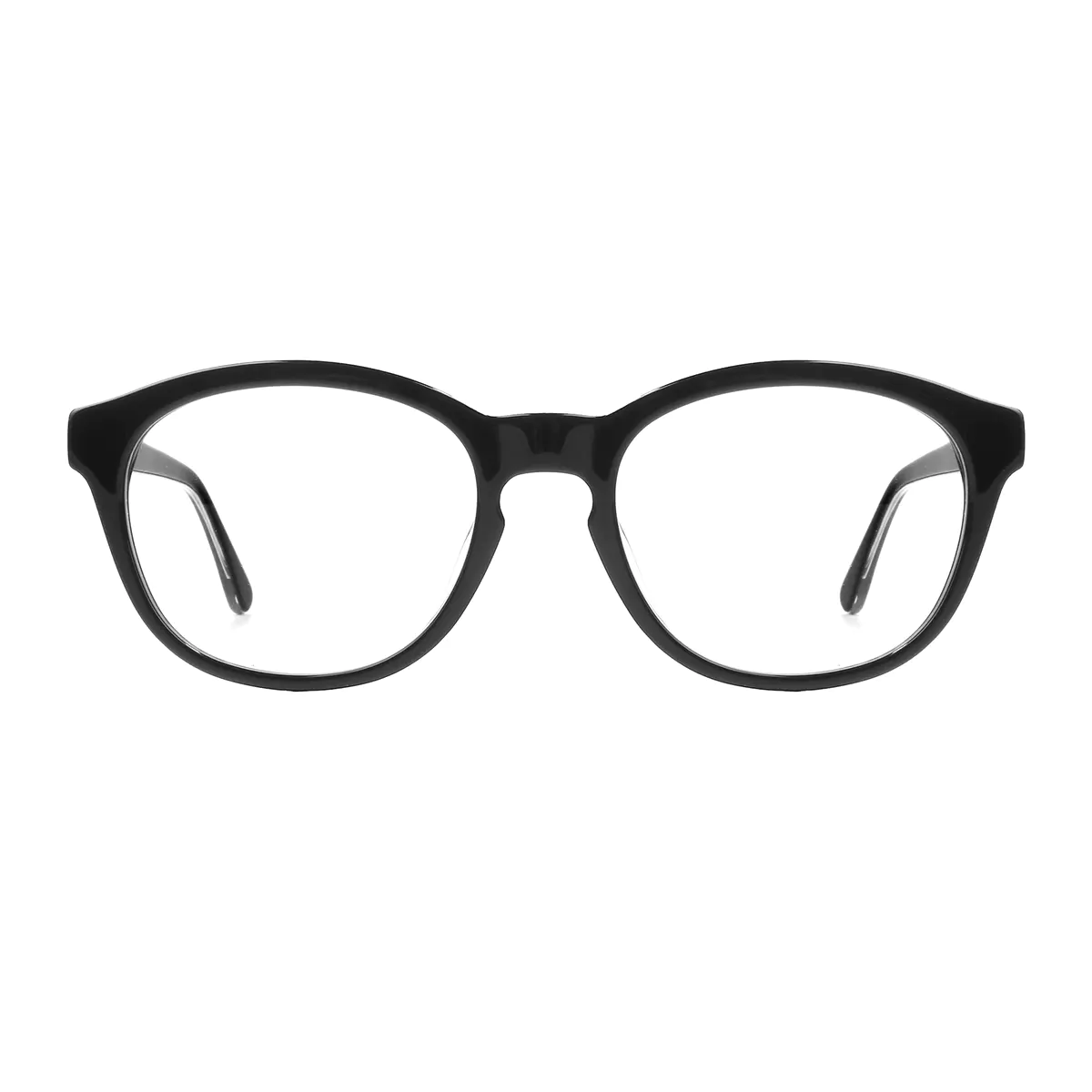 Oval Black Eyeglasses