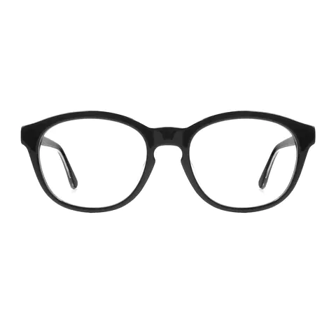 Oval Black Eyeglasses