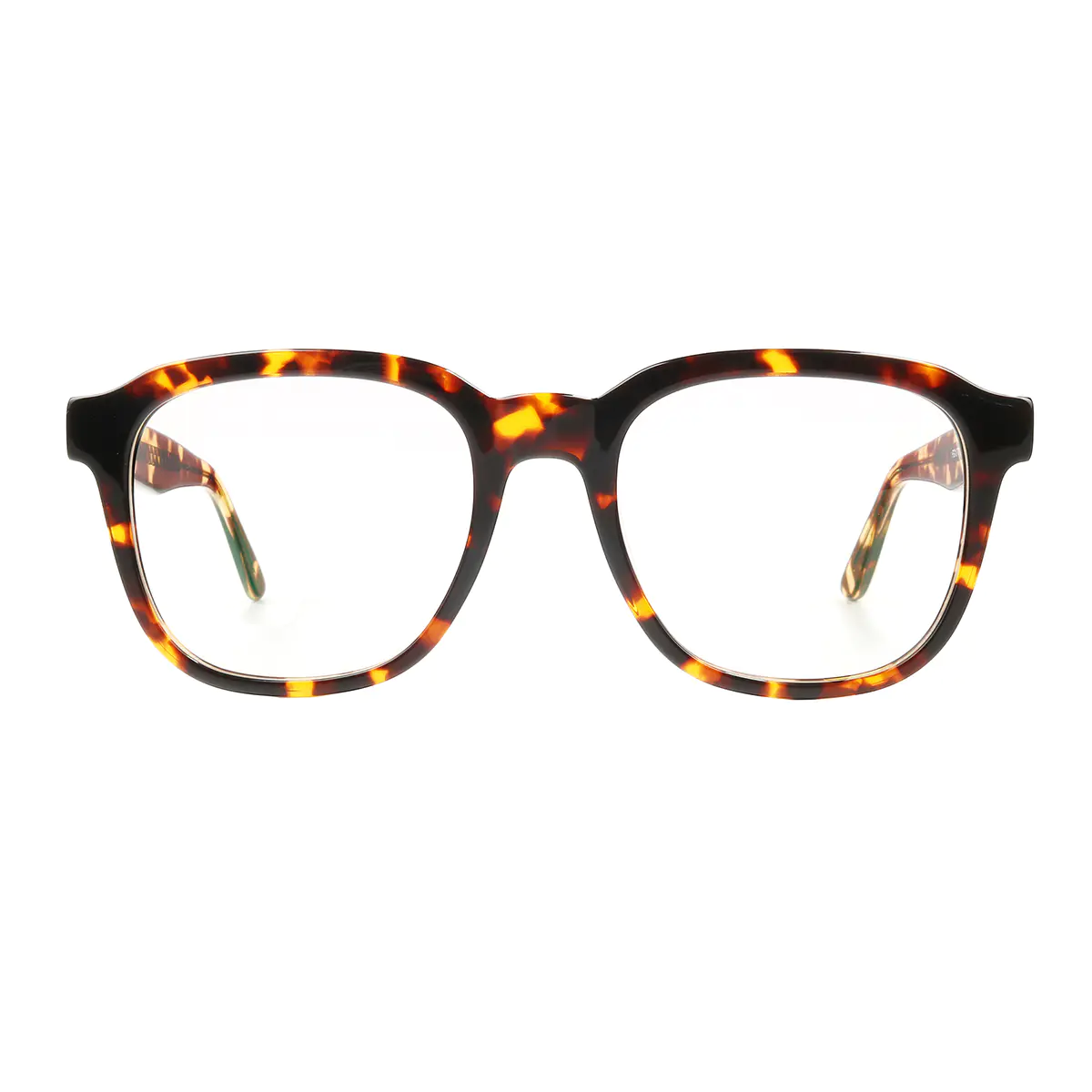 Square Dark Tortoiseshell Eyeglasses
