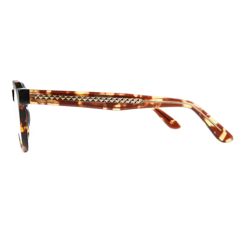 Square Dark Tortoiseshell Eyeglasses