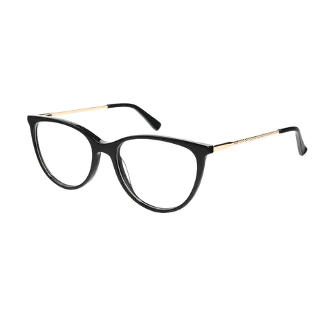 Oval Black Eyeglasses