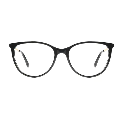 Oval Black Eyeglasses