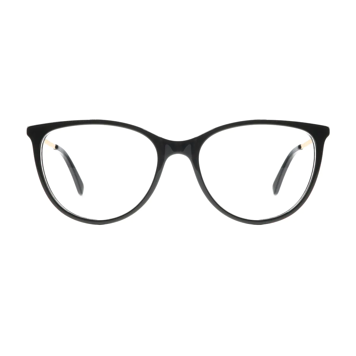 Oval Black Eyeglasses