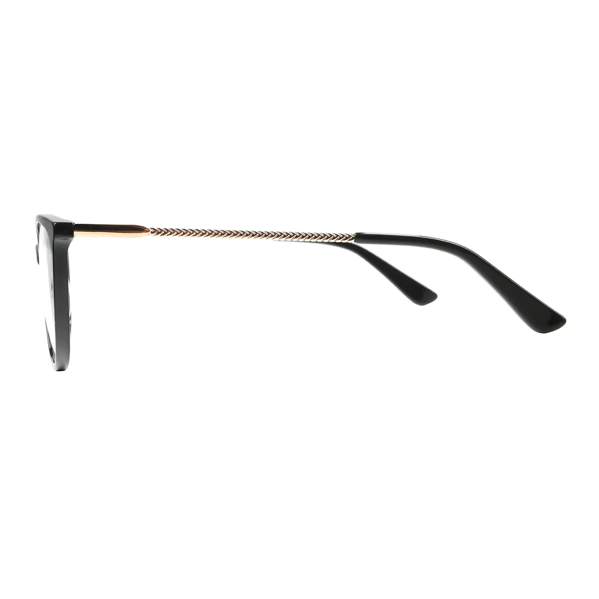 Oval Black Eyeglasses