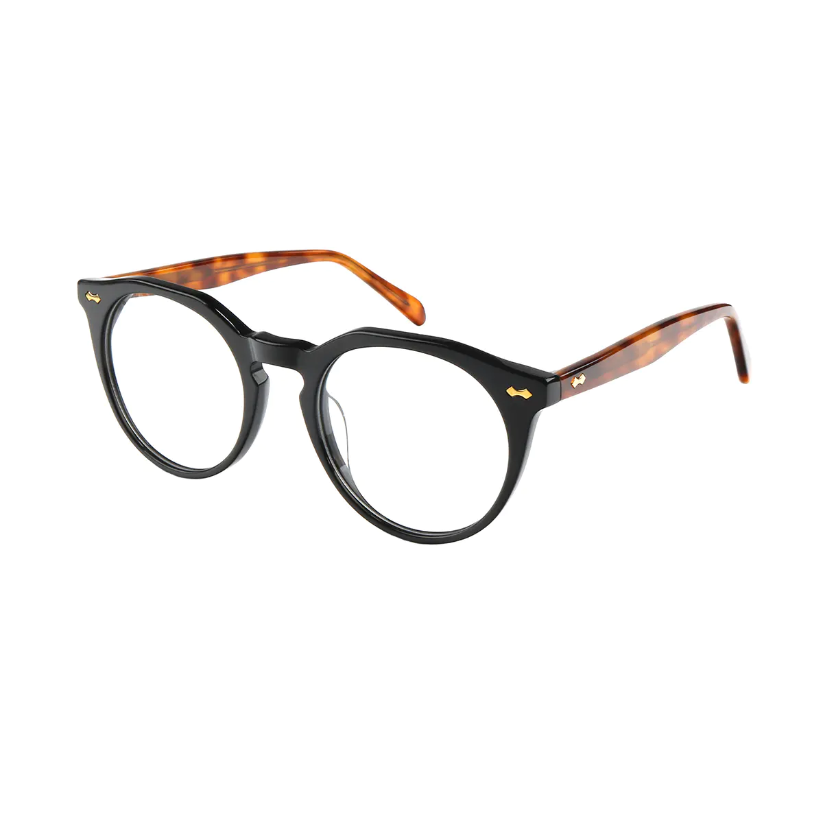 Round Black Eyeglasses