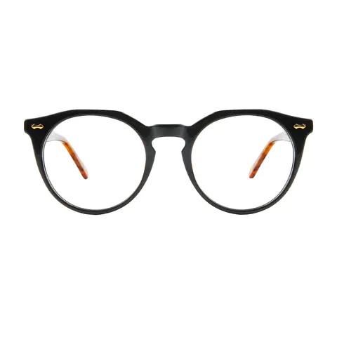 Round Black Eyeglasses