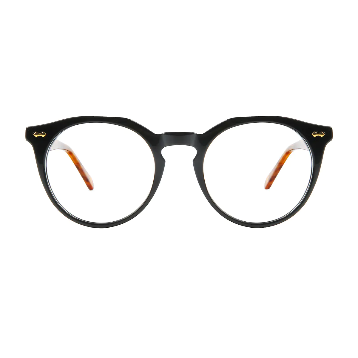 Round Black Eyeglasses