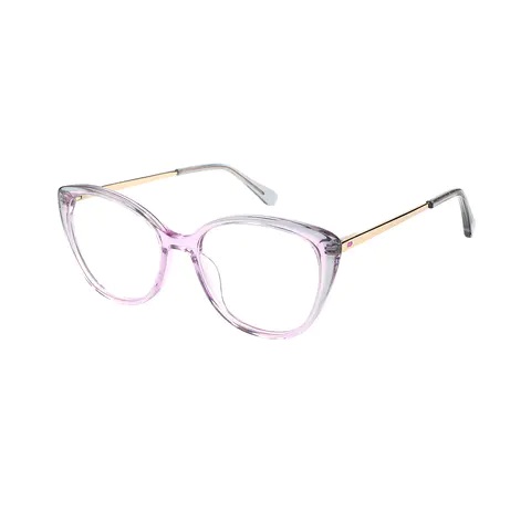 Cat-eye Transparent Pink Eyeglasses