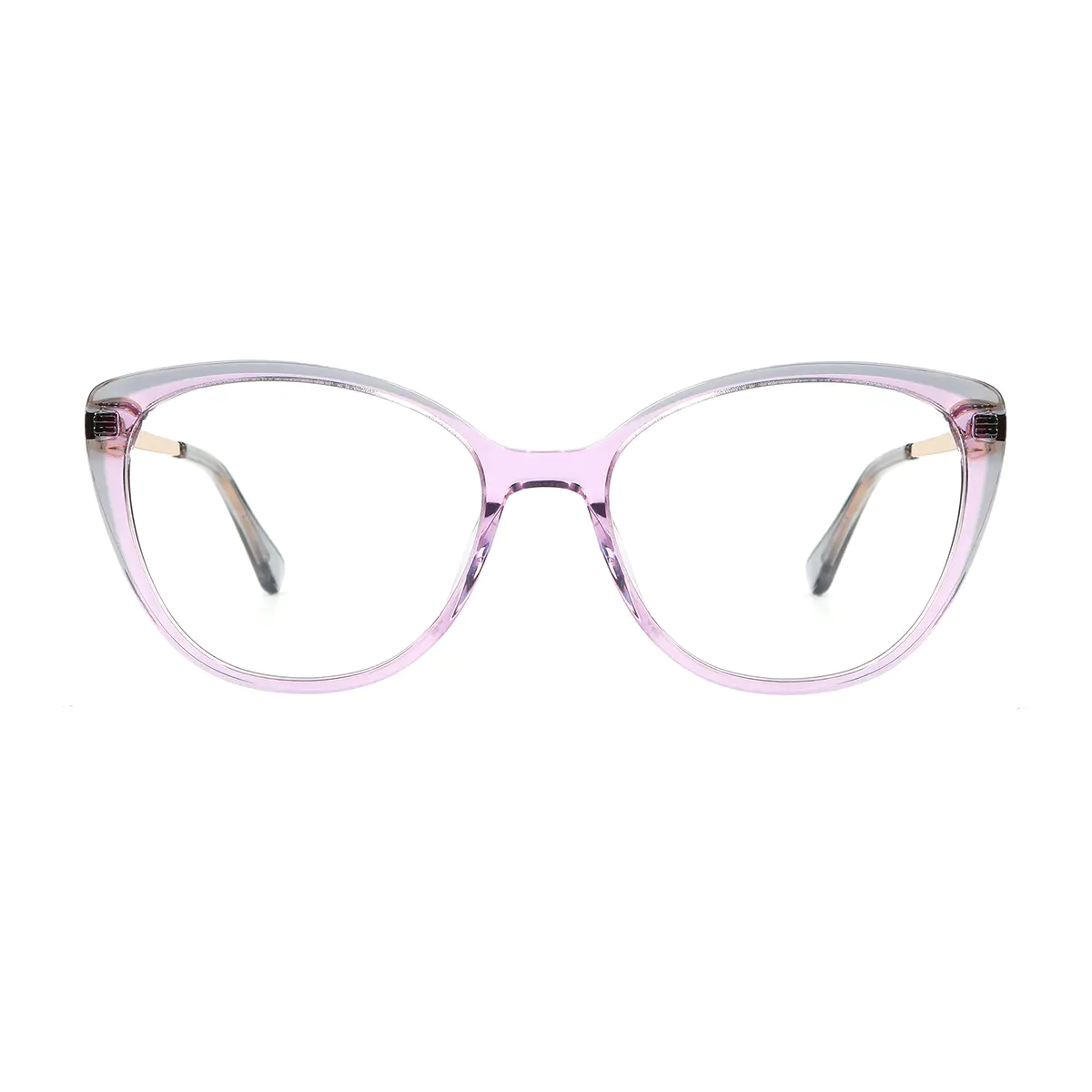 Cat-eye Transparent Pink Eyeglasses
