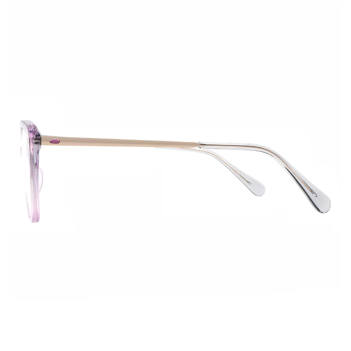 Cat-eye Transparent Pink Eyeglasses