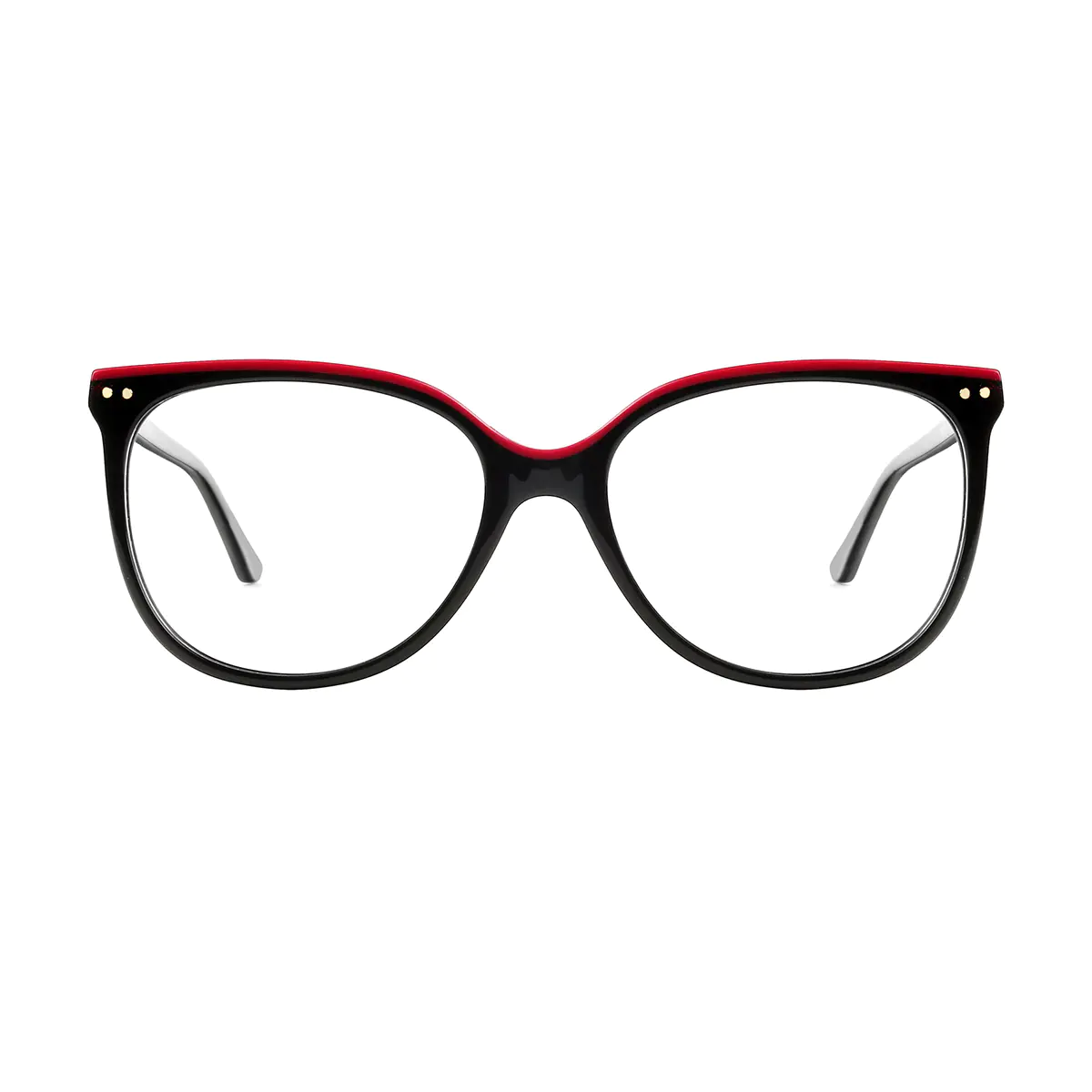 Square Red/Black Eyeglasses