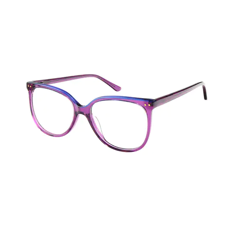 Square Purple Eyeglasses