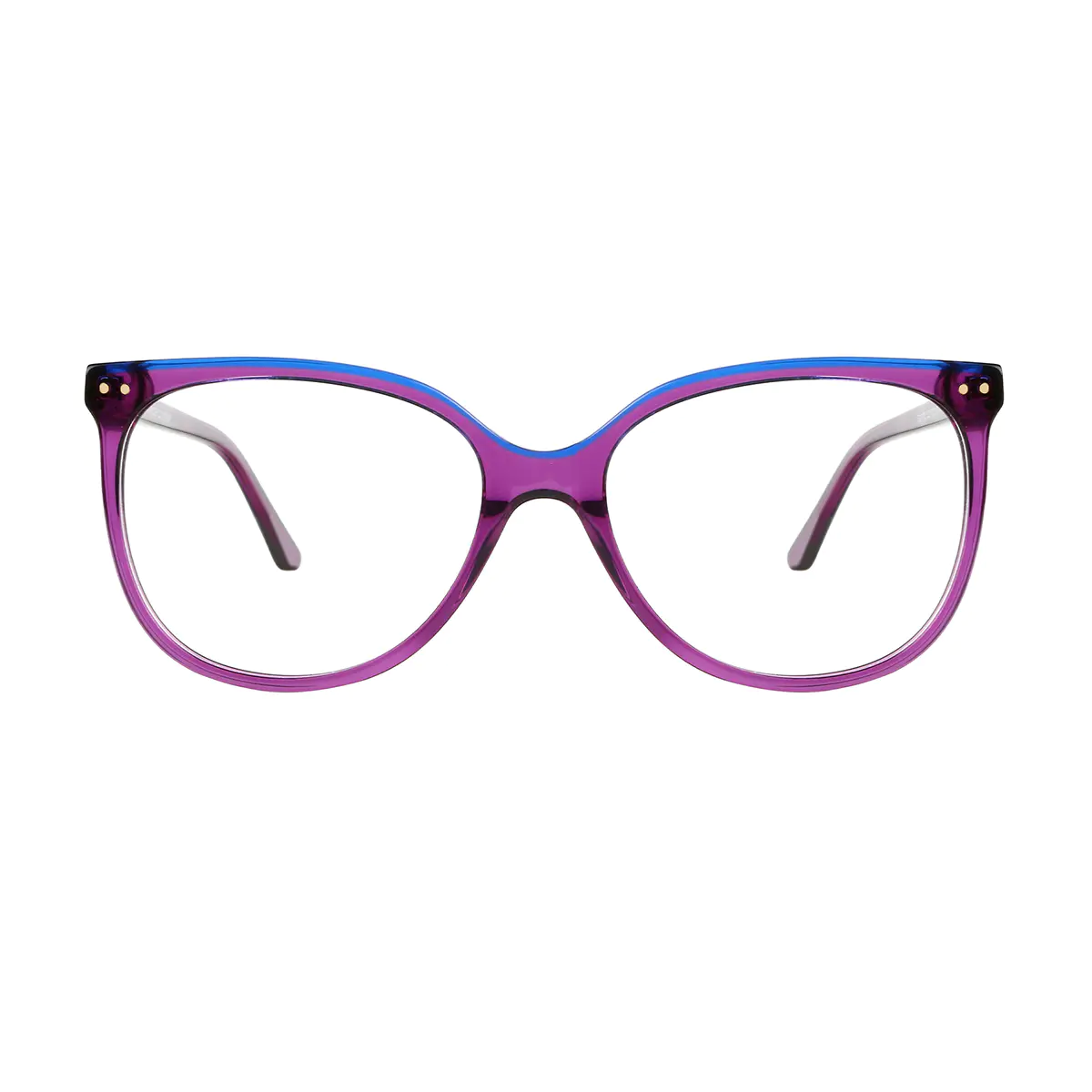 Square Purple Eyeglasses