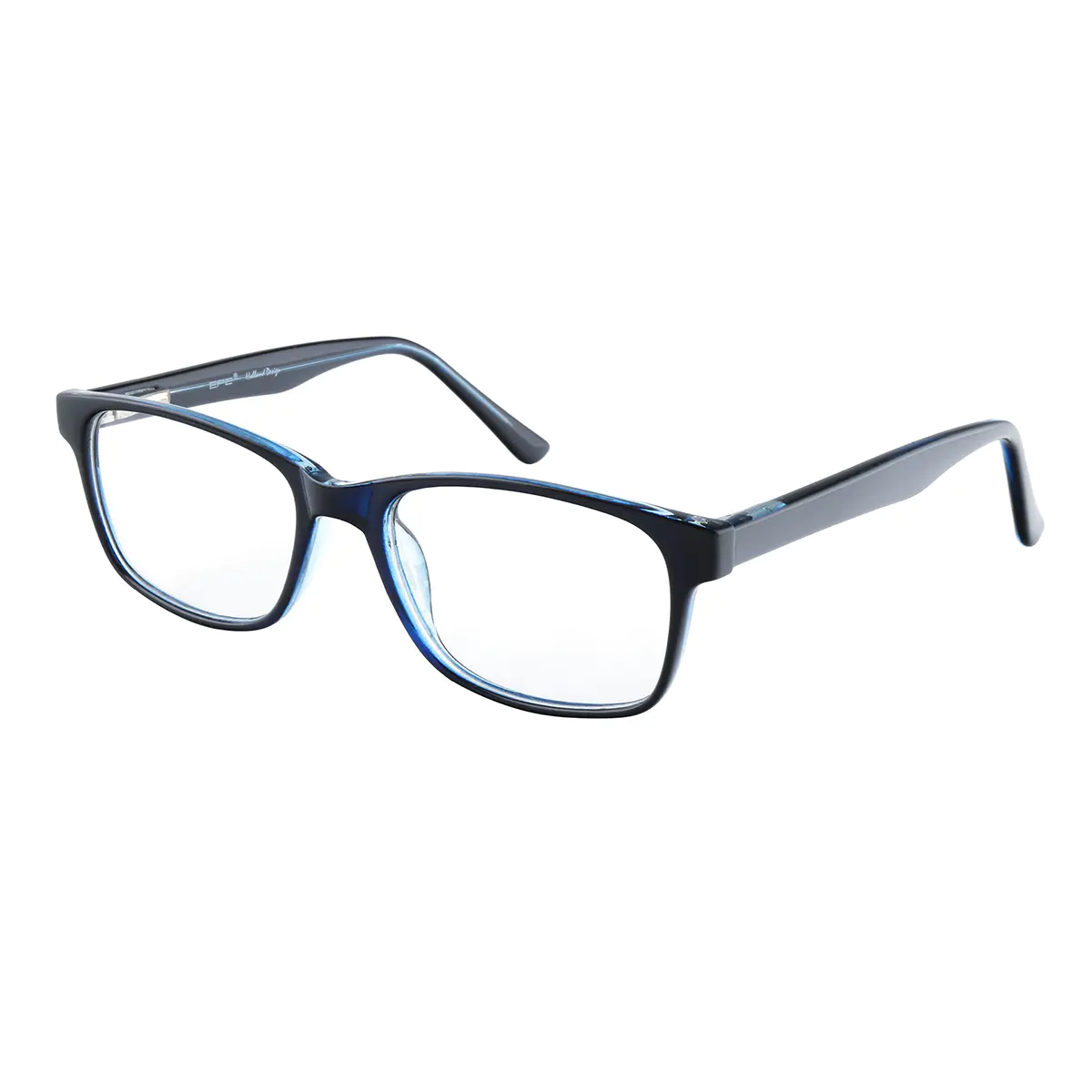 Rectangle Blue Eyeglasses