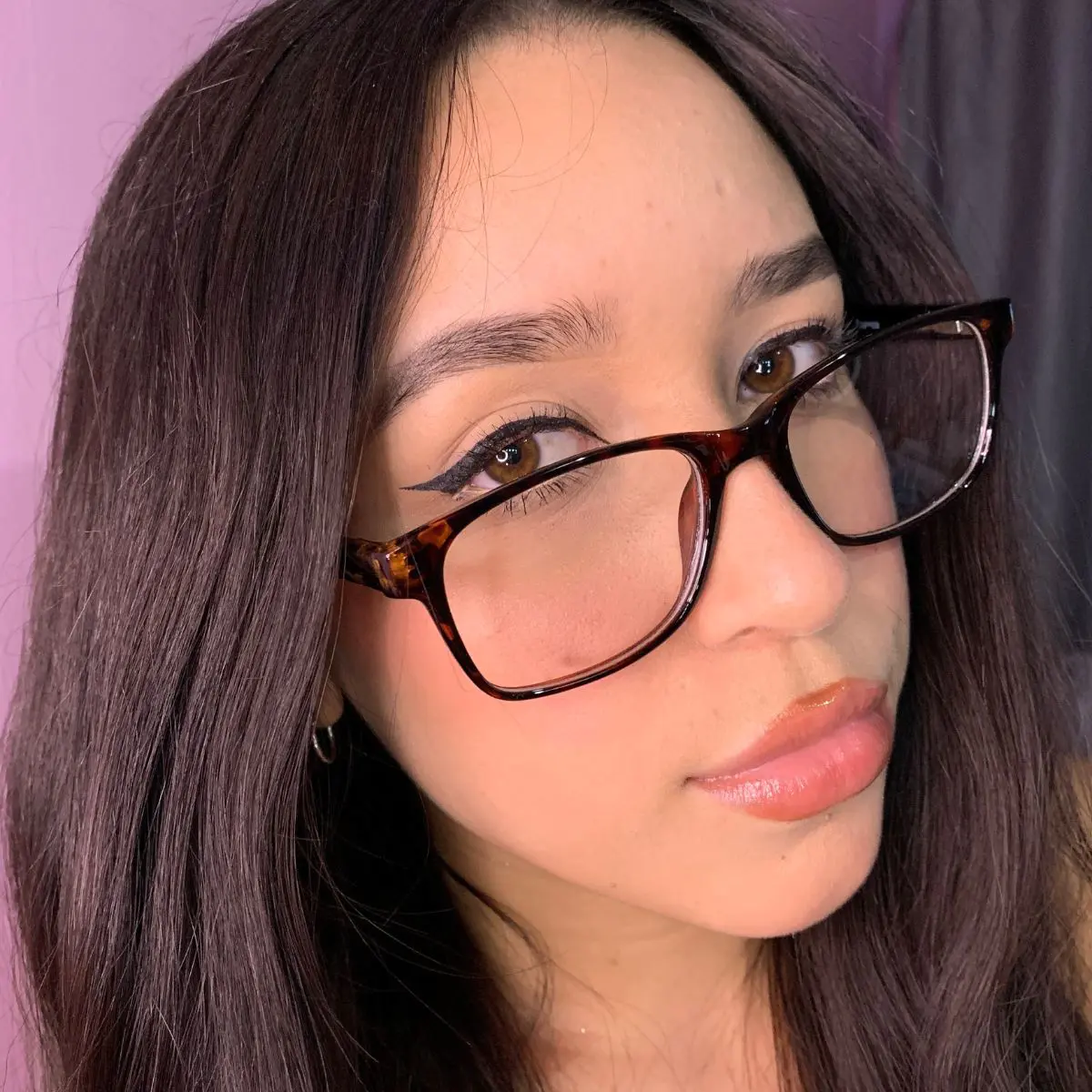 Rectangle Blue Eyeglasses
