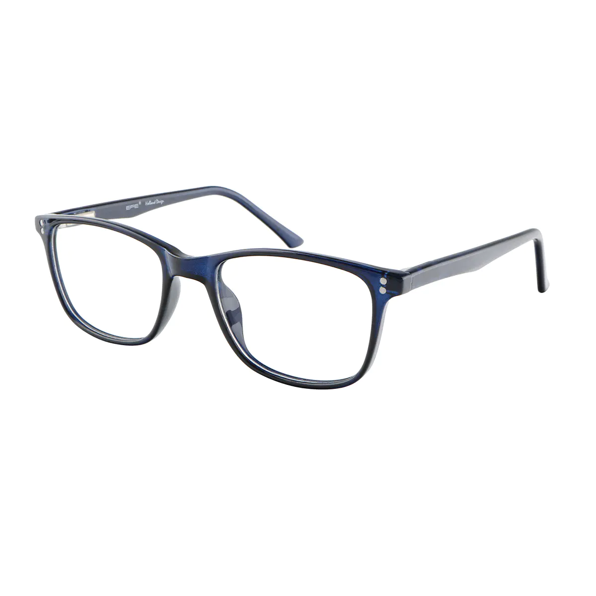 Rectangle Blue Eyeglasses