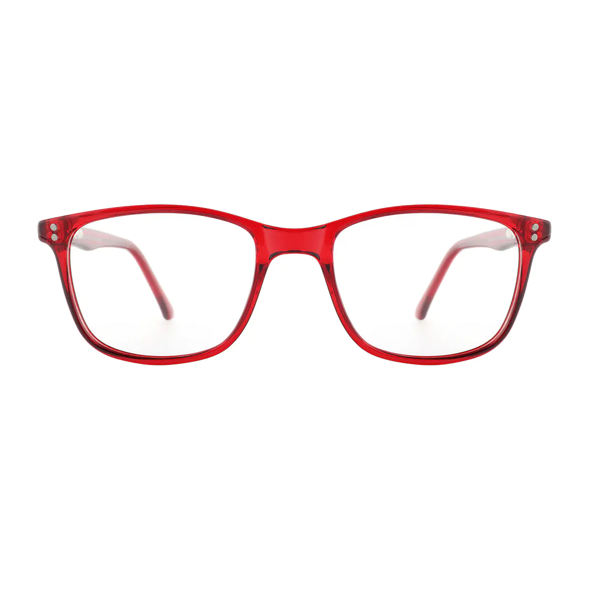 Rectangle Red Eyeglasses
