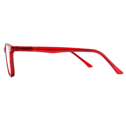 Rectangle Red Eyeglasses