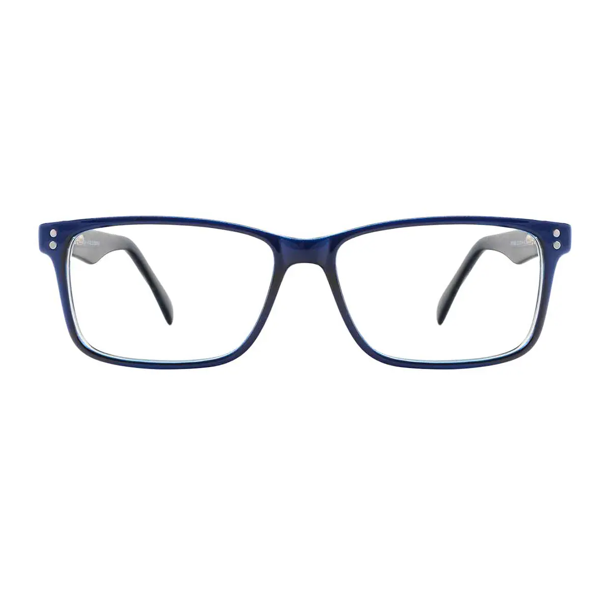 Rectangle Black/Blue Eyeglasses