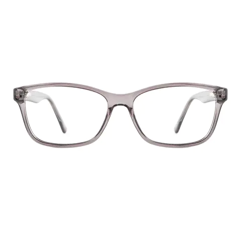 Rectangle Grey Eyeglasses