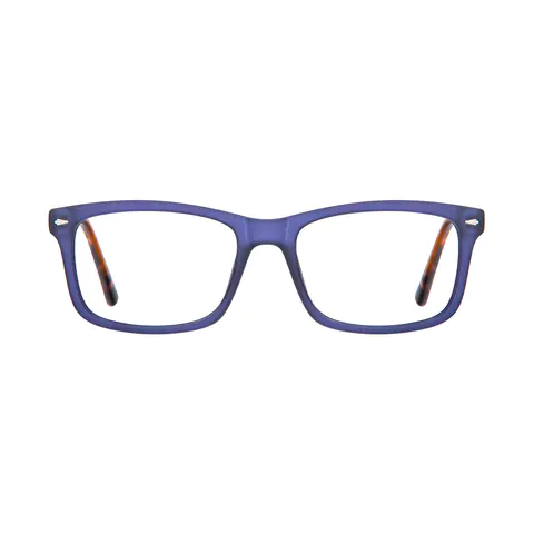 Rectangle Blue Eyeglasses
