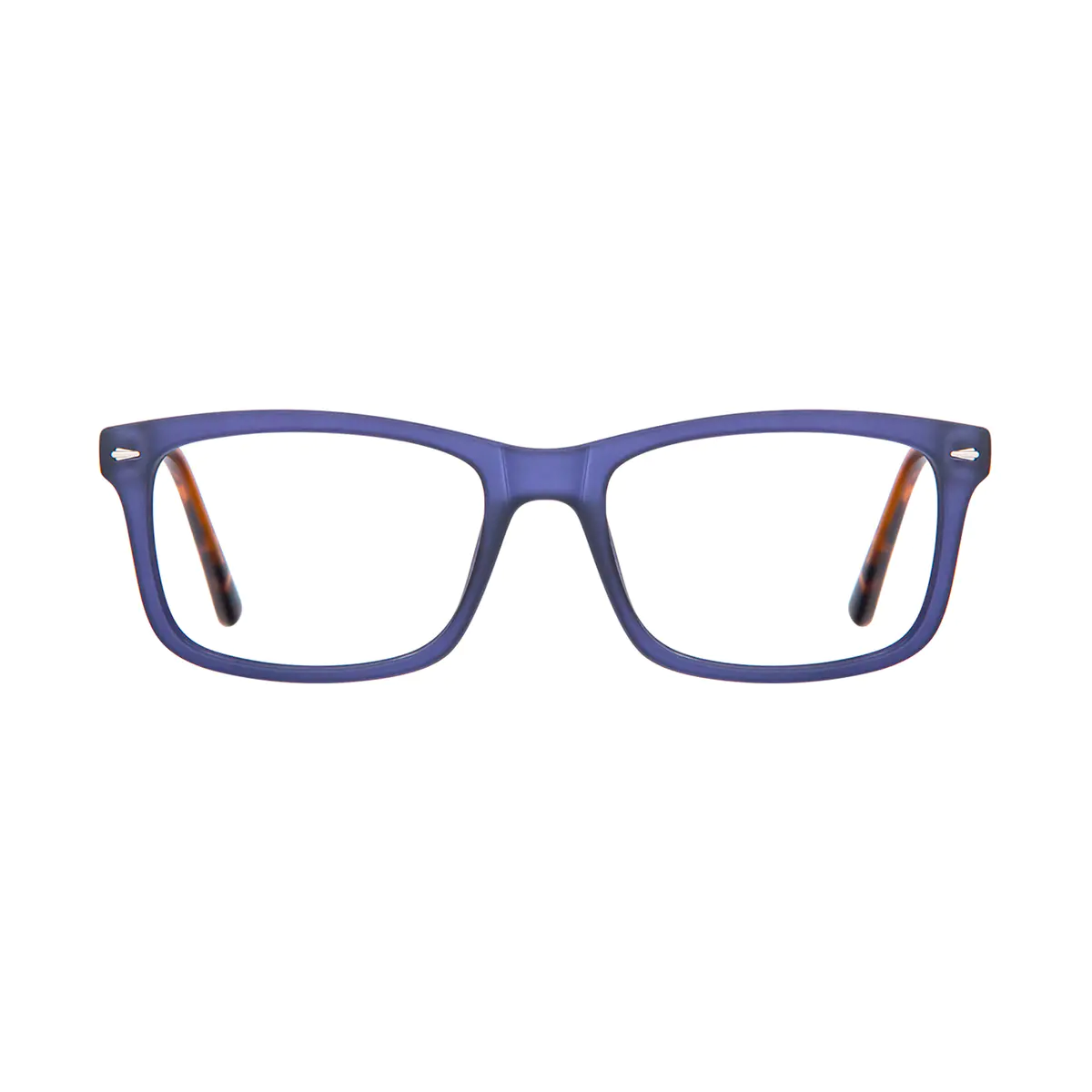 Rectangle Blue Eyeglasses